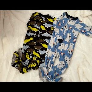 5 Piece Boys 3T Footie Pajama Bundle
